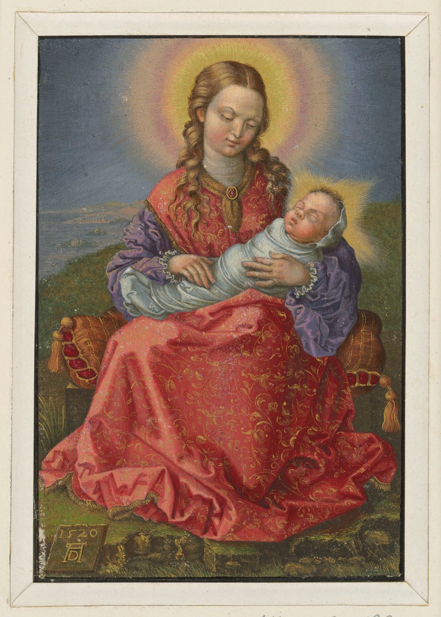 Maria met het ingebakerde kind door Albrecht Dürer
