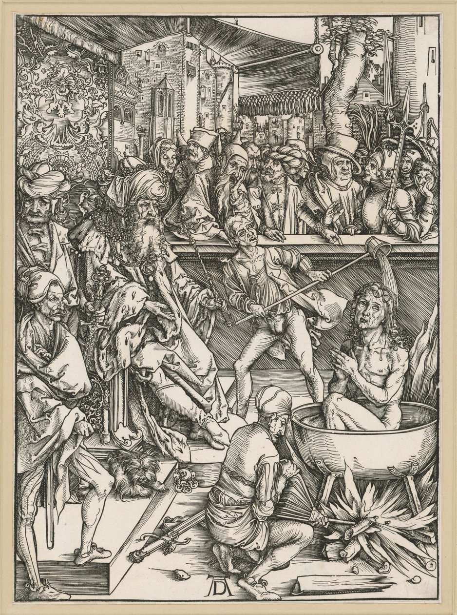 Martelaarschap van Johannes (Apocalyps) door Albrecht Dürer