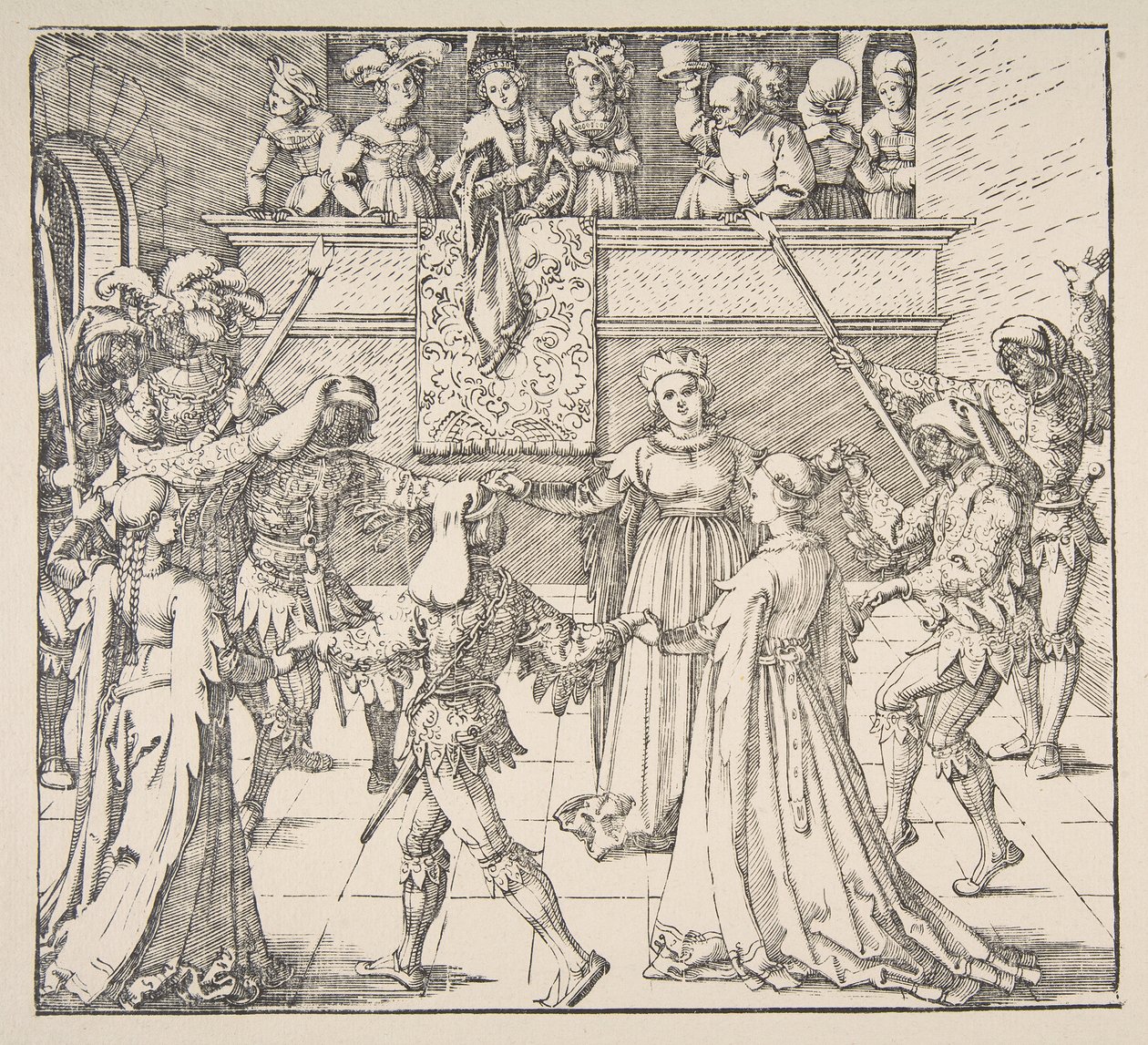 Maskerade dans met fakkels, 1922 door Albrecht Dürer