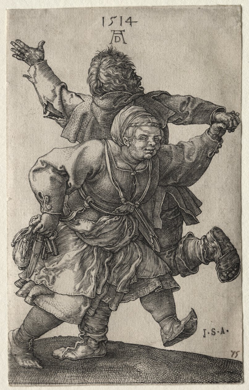 Dansend boerenpaar door Albrecht Dürer