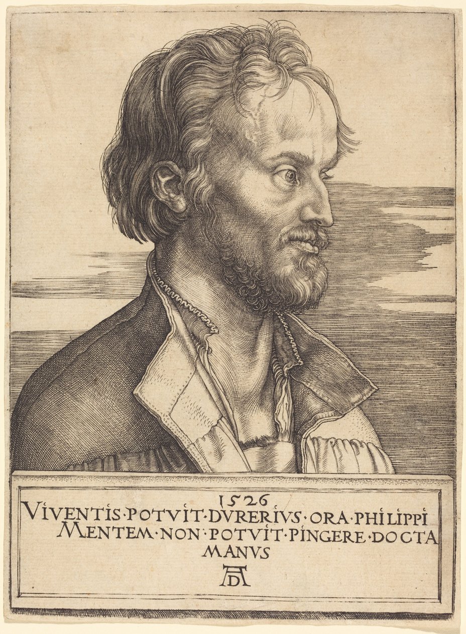 Philipp Melanchthon door Albrecht Dürer