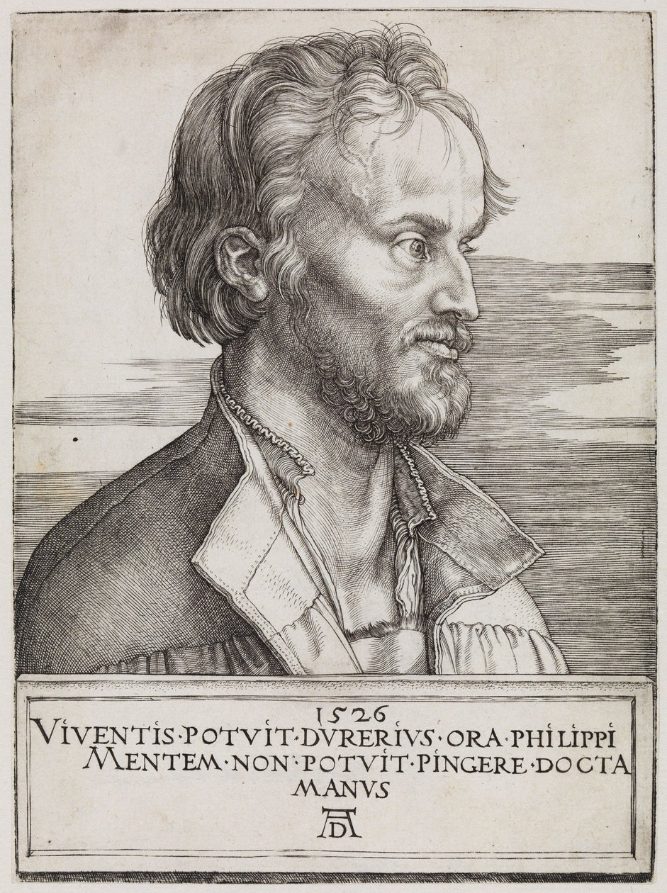 Philipp Melanchthon door Albrecht Dürer