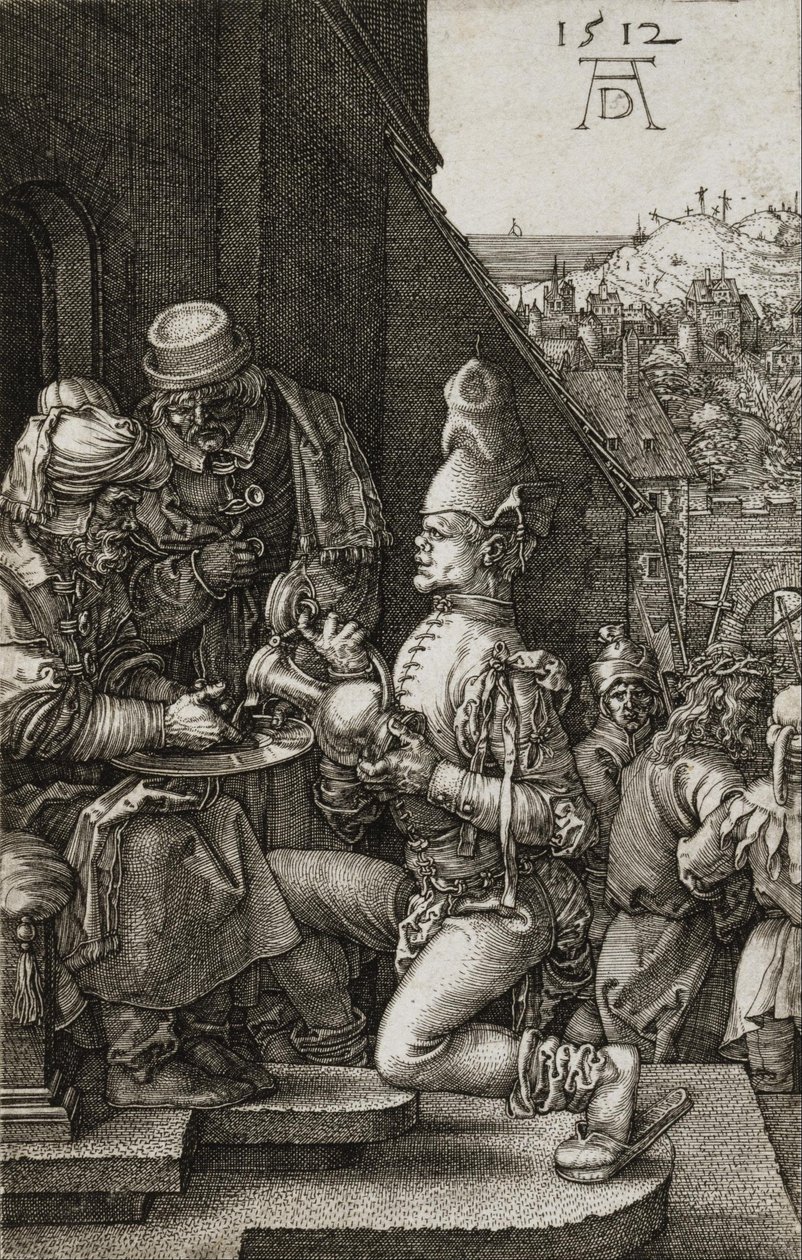 Pilatus wast zijn handen door Albrecht Dürer