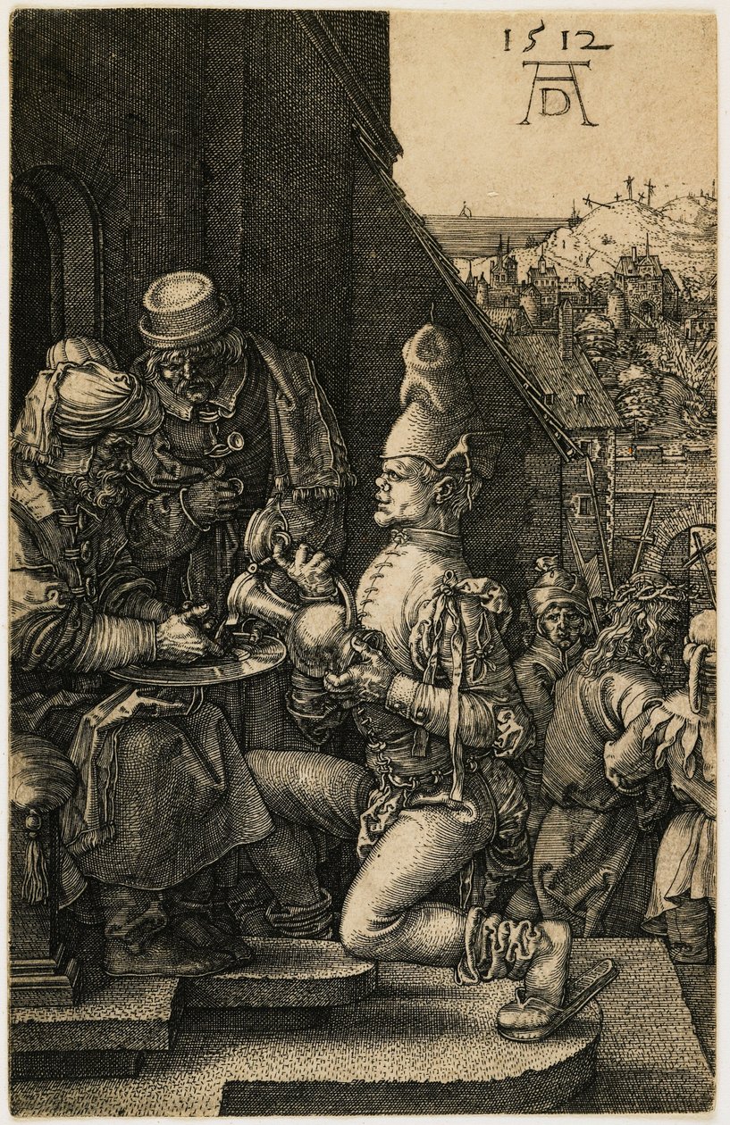 Pilatus wast zijn handen door Albrecht Dürer