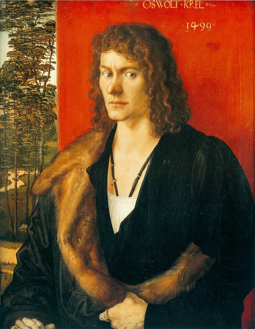 Portret van Oswolt Krel: Oswolt Krel door Albrecht Dürer