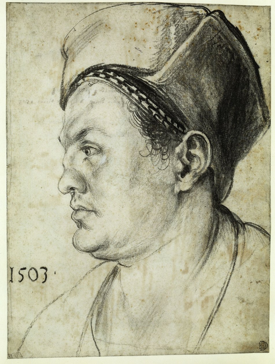 Profielportret van Willibald Pirckheimer door Albrecht Dürer