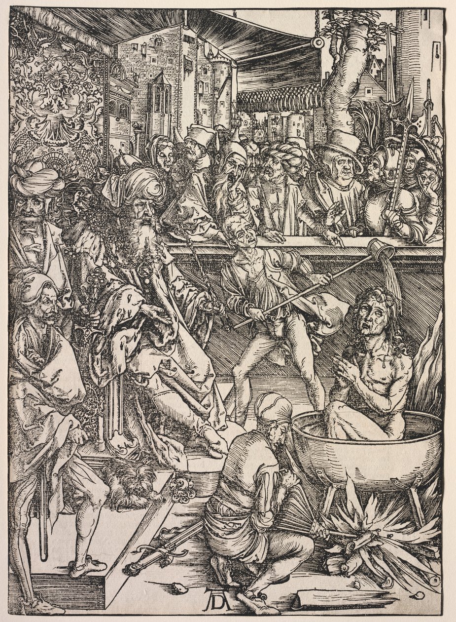 Openbaring van Johannes: Martelaarschap van Johannes door Albrecht Dürer