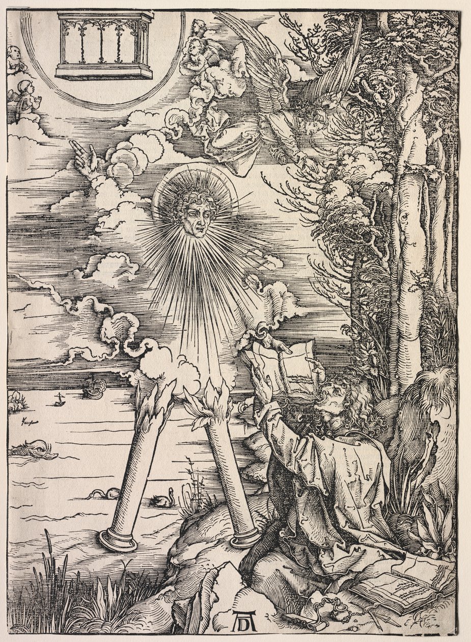 Openbaring van Johannes: Johannes die de Boeken Verslindt door Albrecht Dürer