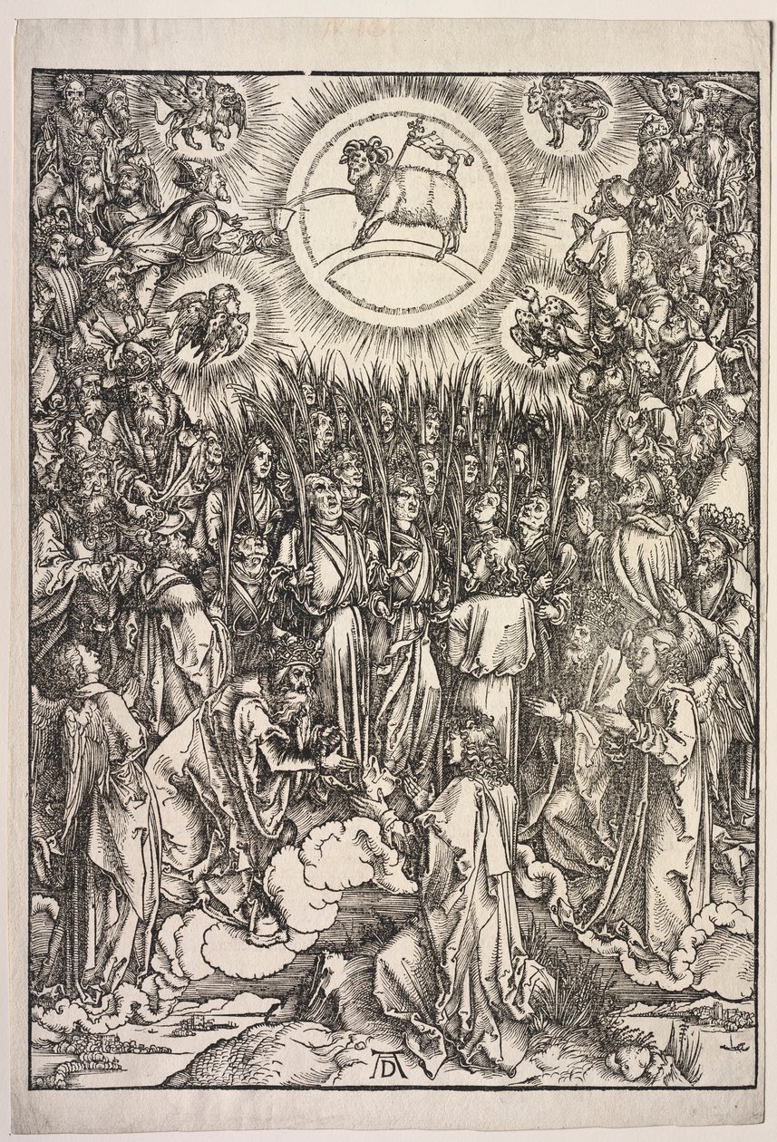 Openbaring van St. Jan: De Aanbidding van het Lam, 1511 door Albrecht Dürer
