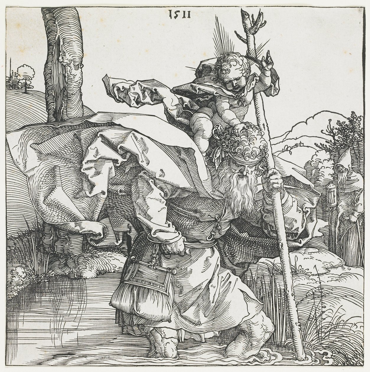Sint Christoffel door Albrecht Dürer