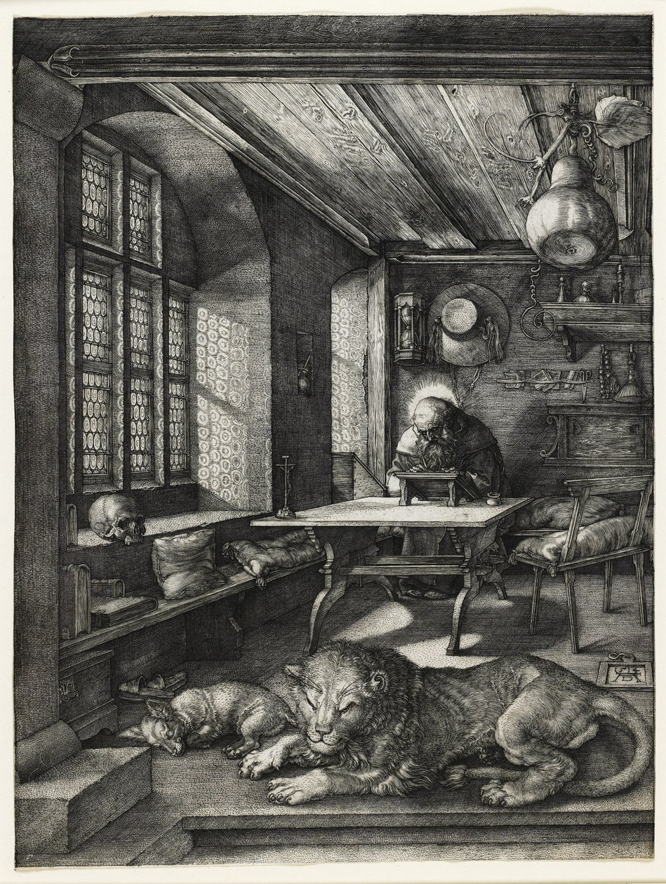 Sint Hiëronymus in Zijn Studie, 1514 door Albrecht Dürer