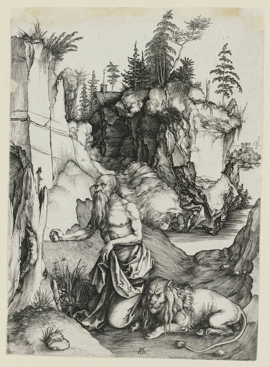 De boetvaardige heilige Hiëronymus door Albrecht Dürer