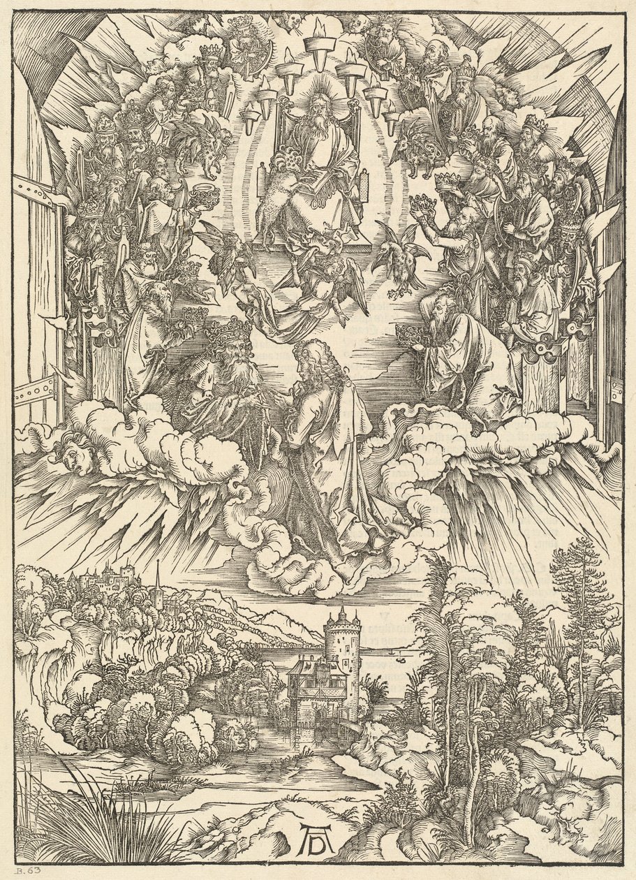 Sint Johannes voor God en de Ouderen door Albrecht Dürer