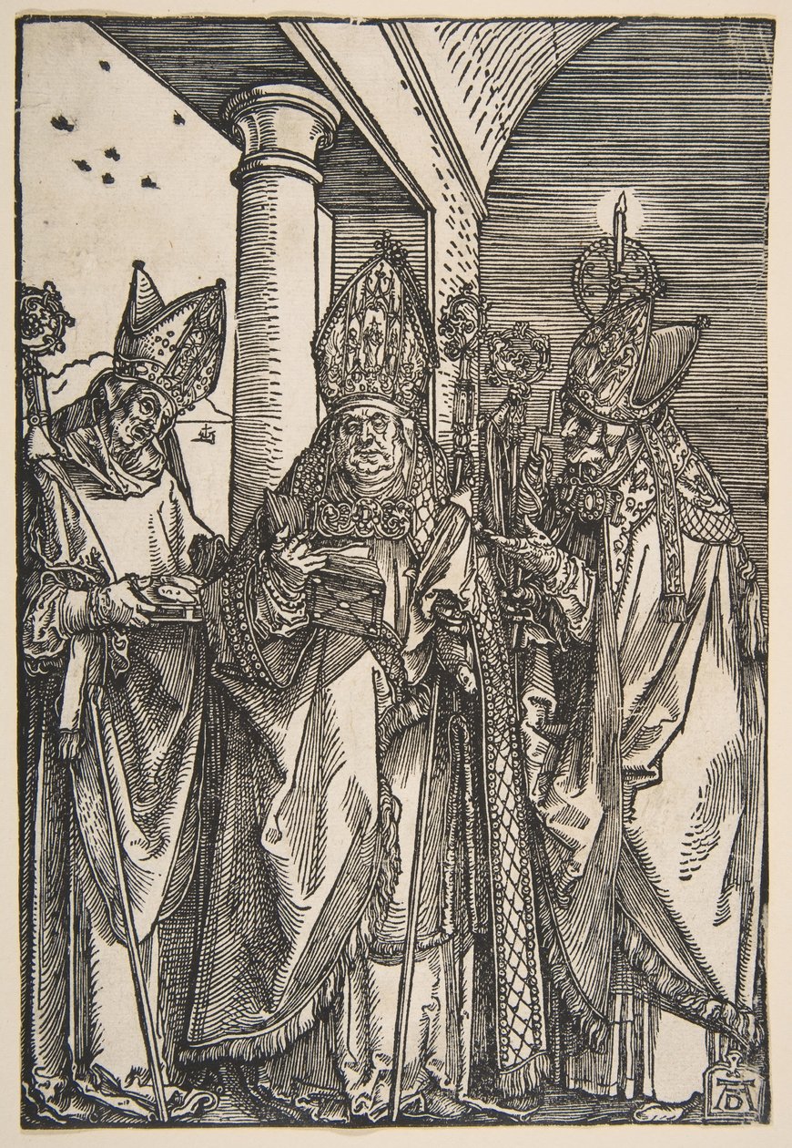 Heiligen Nicolaas, Ulrich en Erasmus door Albrecht Dürer