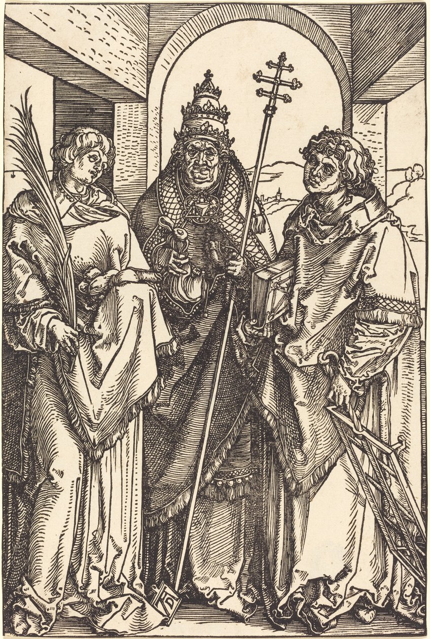 Heiligen Stefanus, Sixtus en Laurentius door Albrecht Dürer