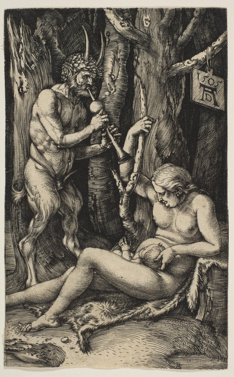 Satyrenfamilie, 1505 door Albrecht Dürer