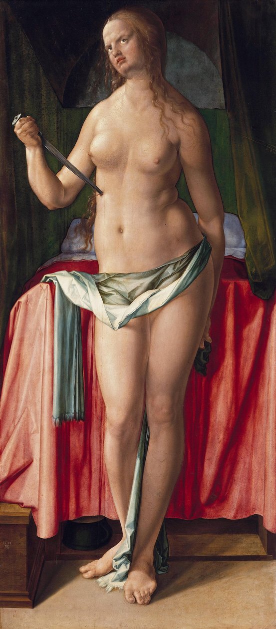 De zelfmoord van Lucretia door Albrecht Dürer