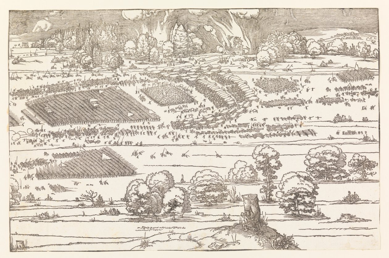 Belegering van een Stad (Deel 2) door Albrecht Dürer