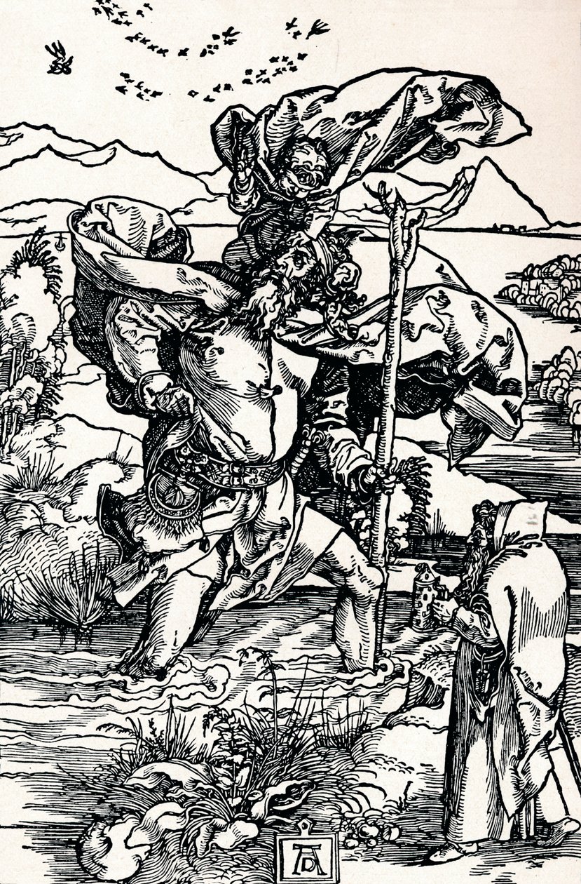Sint Christoffel, 1500 1906 door Albrecht Dürer