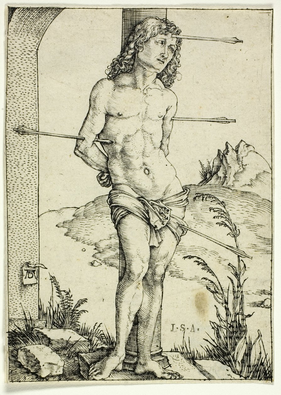 St. Sebastian aan de kolom door Albrecht Dürer
