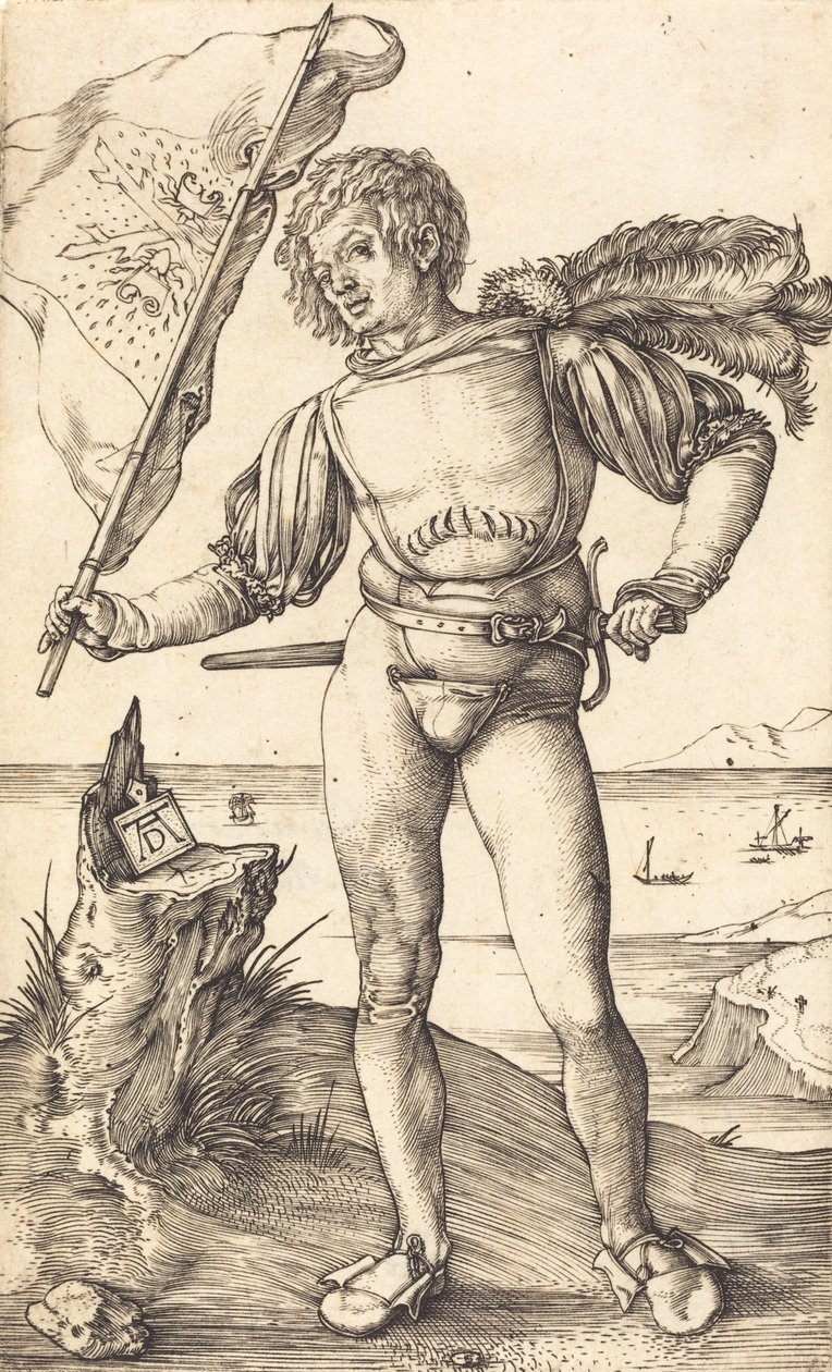 Vaandeldrager door Albrecht Dürer