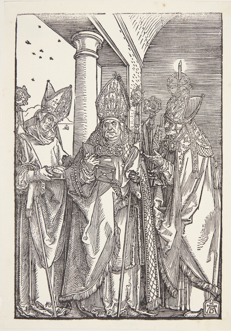 Heiligen Nicolaas, Ulrich en Erasmus door Albrecht Dürer