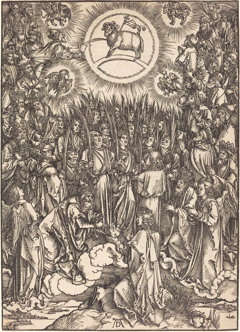 De Aanbidding van het Lam door Albrecht Dürer