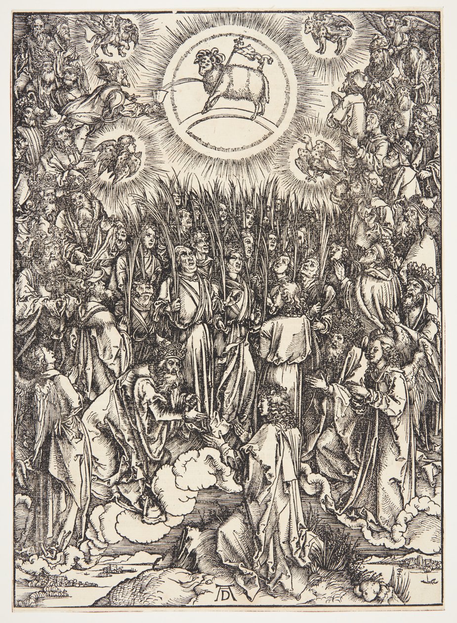 De aanbidding van het lam door Albrecht Dürer