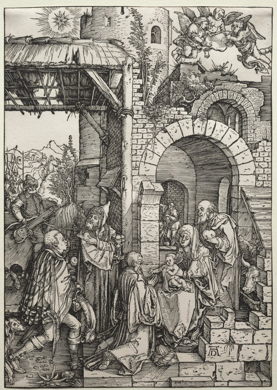 De Aanbidding der Wijzen door Albrecht Dürer