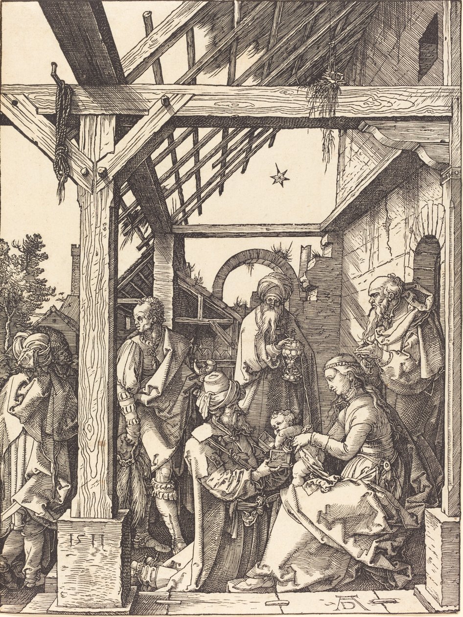 De Aanbidding der Wijzen door Albrecht Dürer