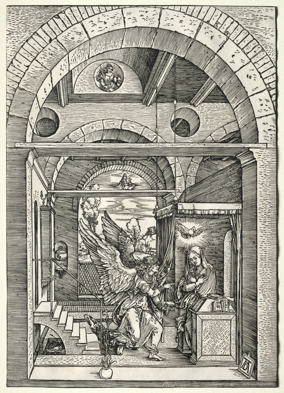 De Annunciatie, ca. 1503-1505 door Albrecht Dürer