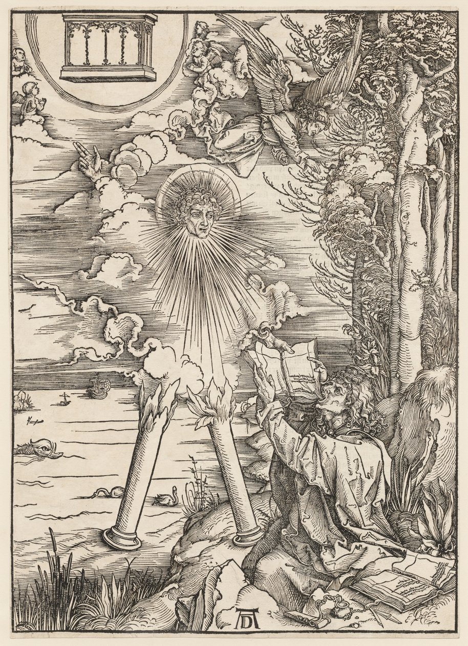 De Apocalyps: de heilige Johannes verslindt het boek door Albrecht Dürer
