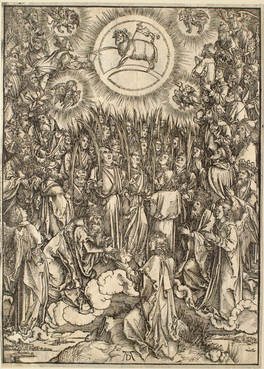 De Apocalyps: De aanbidding van het Lam door Albrecht Dürer