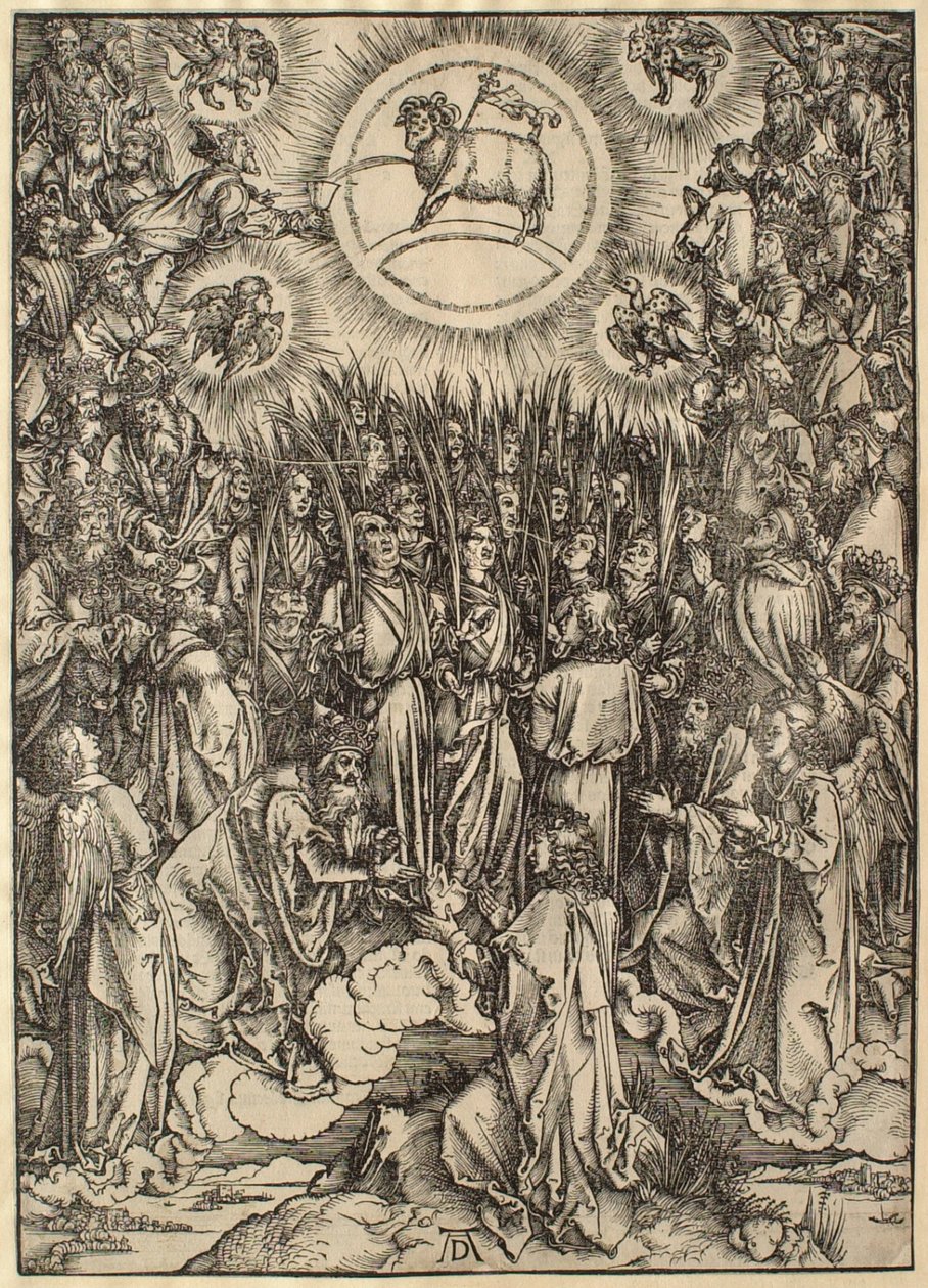 De Apocalyps: De aanbidding van het Lam door Albrecht Dürer