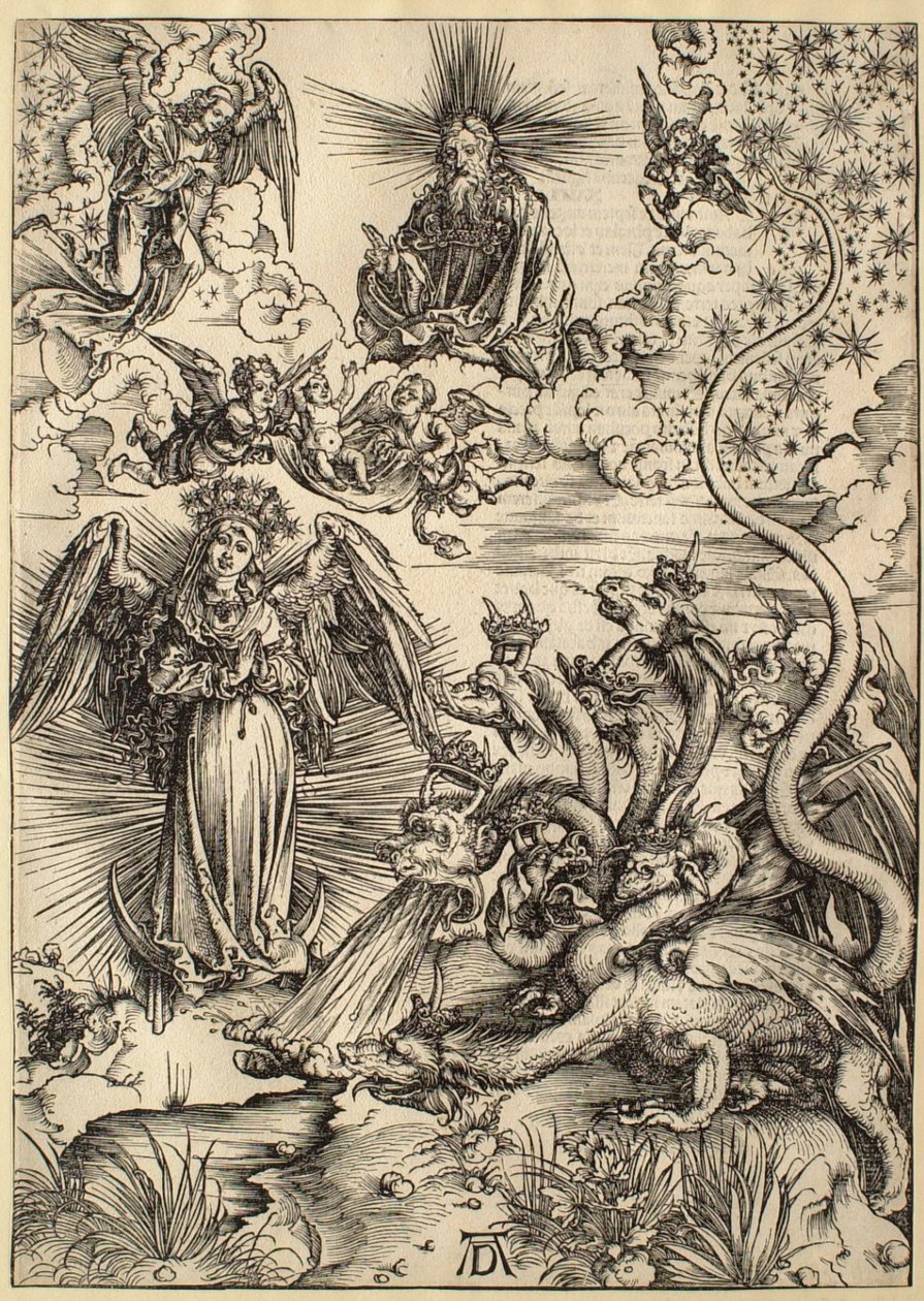 De Apocalyps: de apocalyptische vrouw door Albrecht Dürer