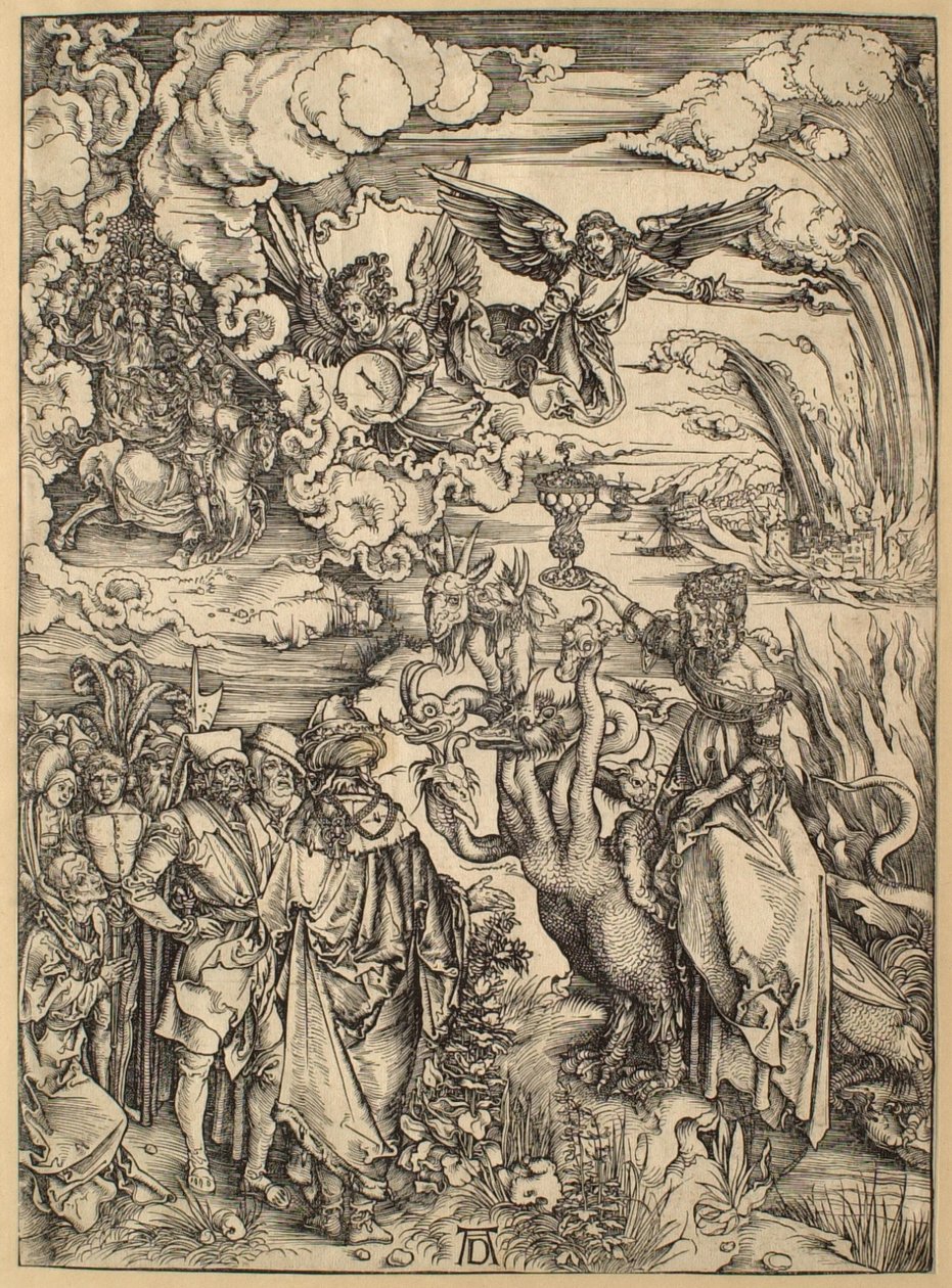 De Apocalyps: De hoer van Babylon door Albrecht Dürer
