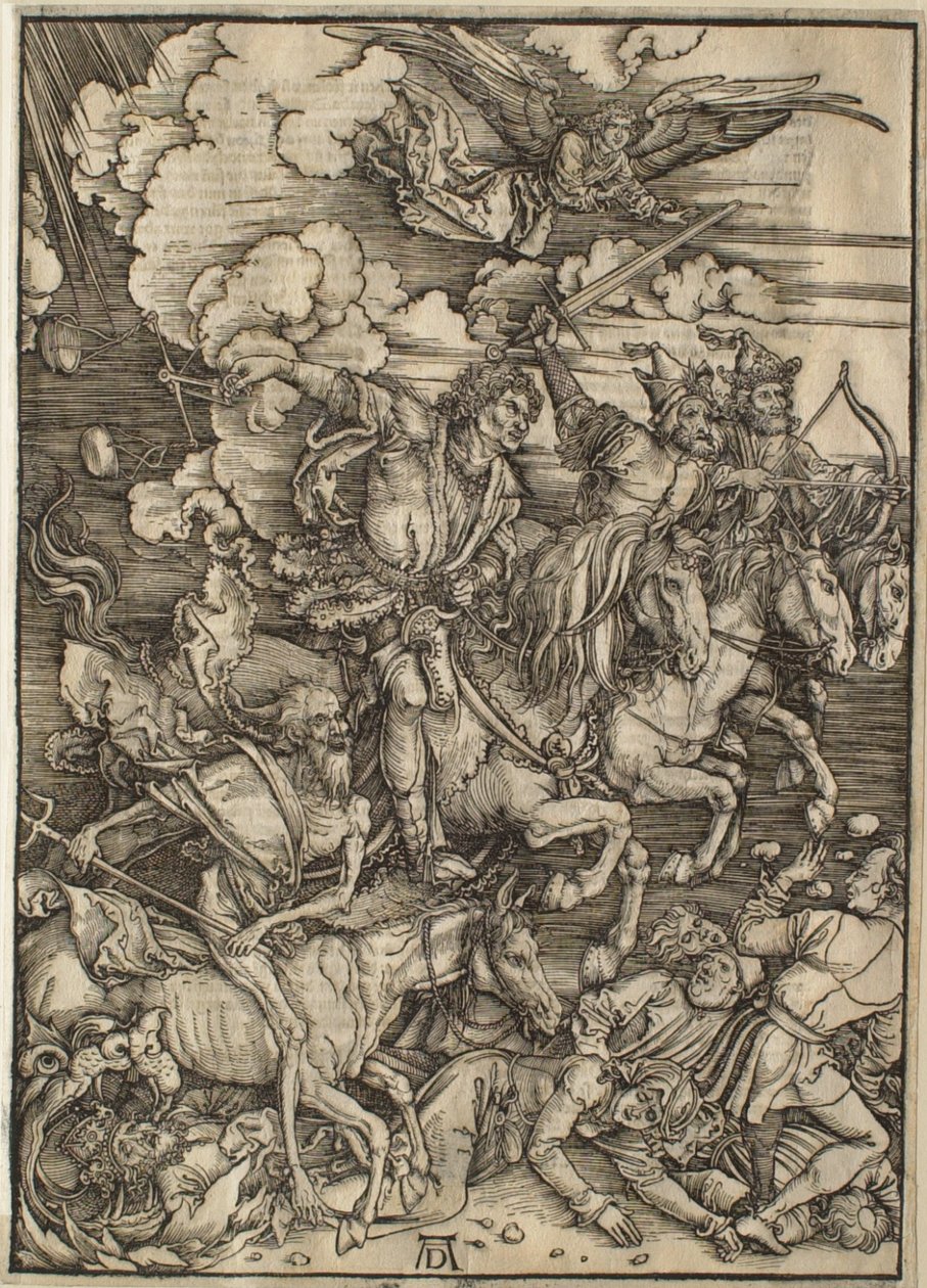 De Apocalyps: de vier ruiters door Albrecht Dürer