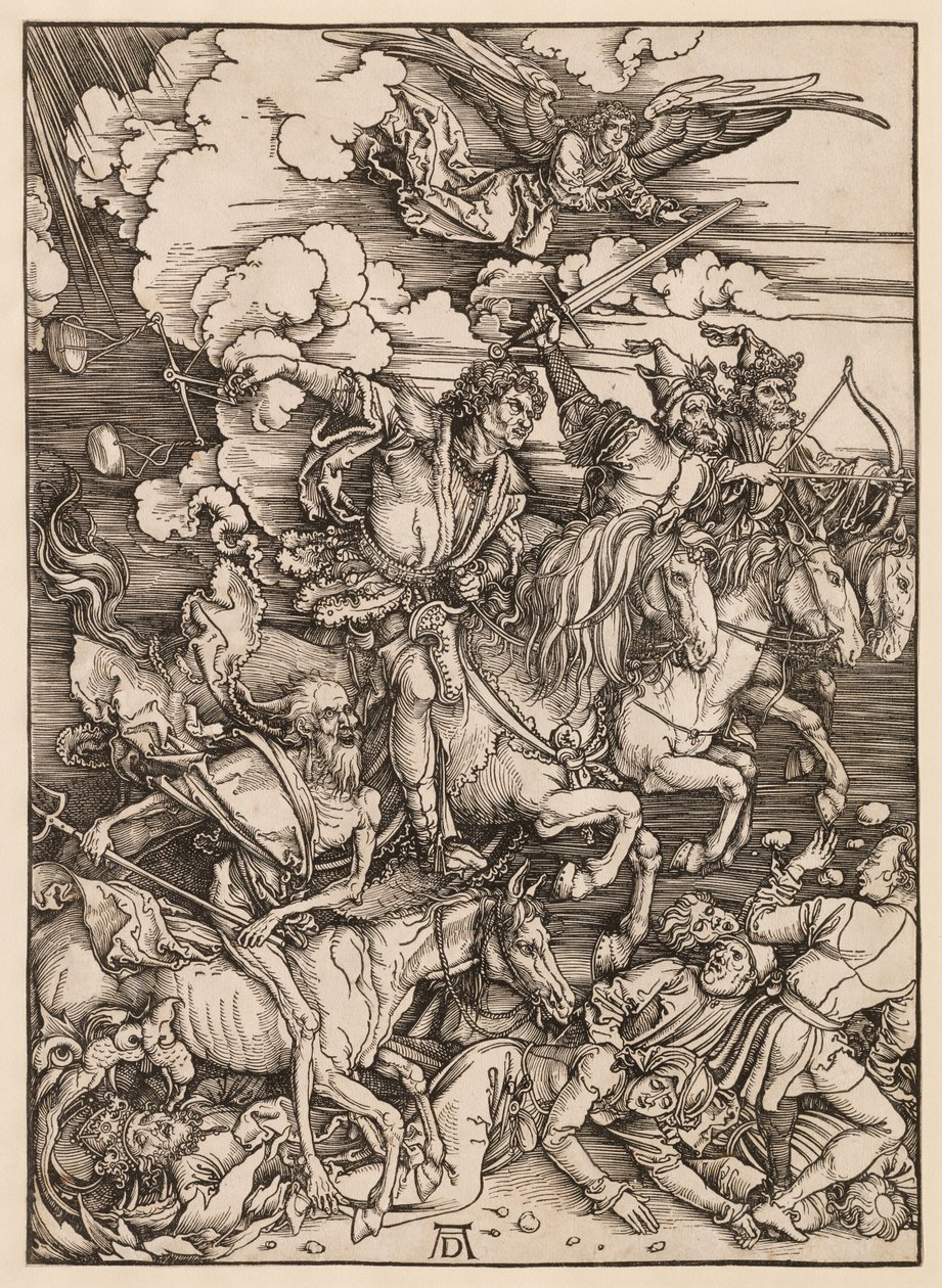 De Apocalyps: de vier ruiters door Albrecht Dürer