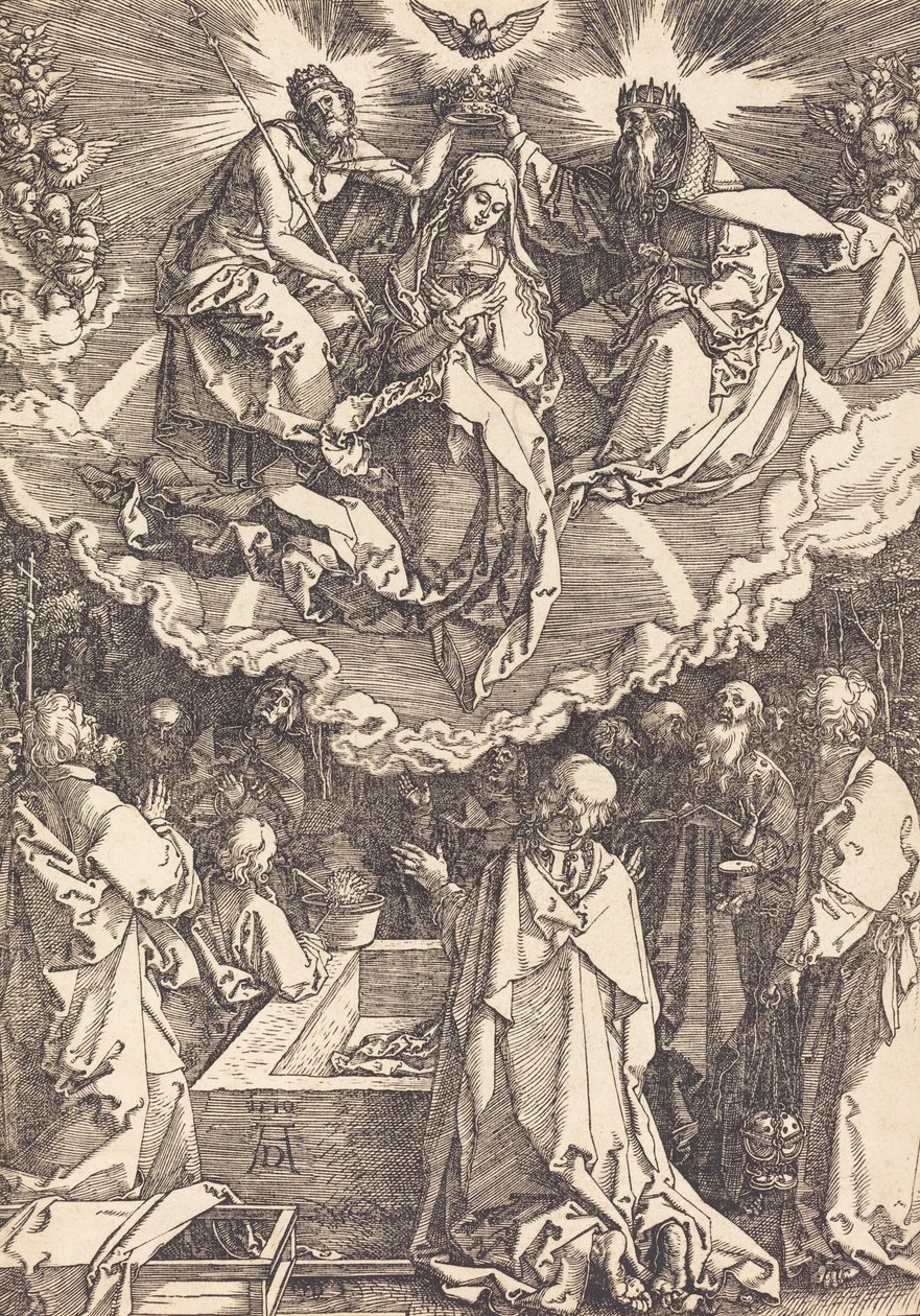 De Hemelvaart en Kroning van de Maagd, 1510 door Albrecht Dürer