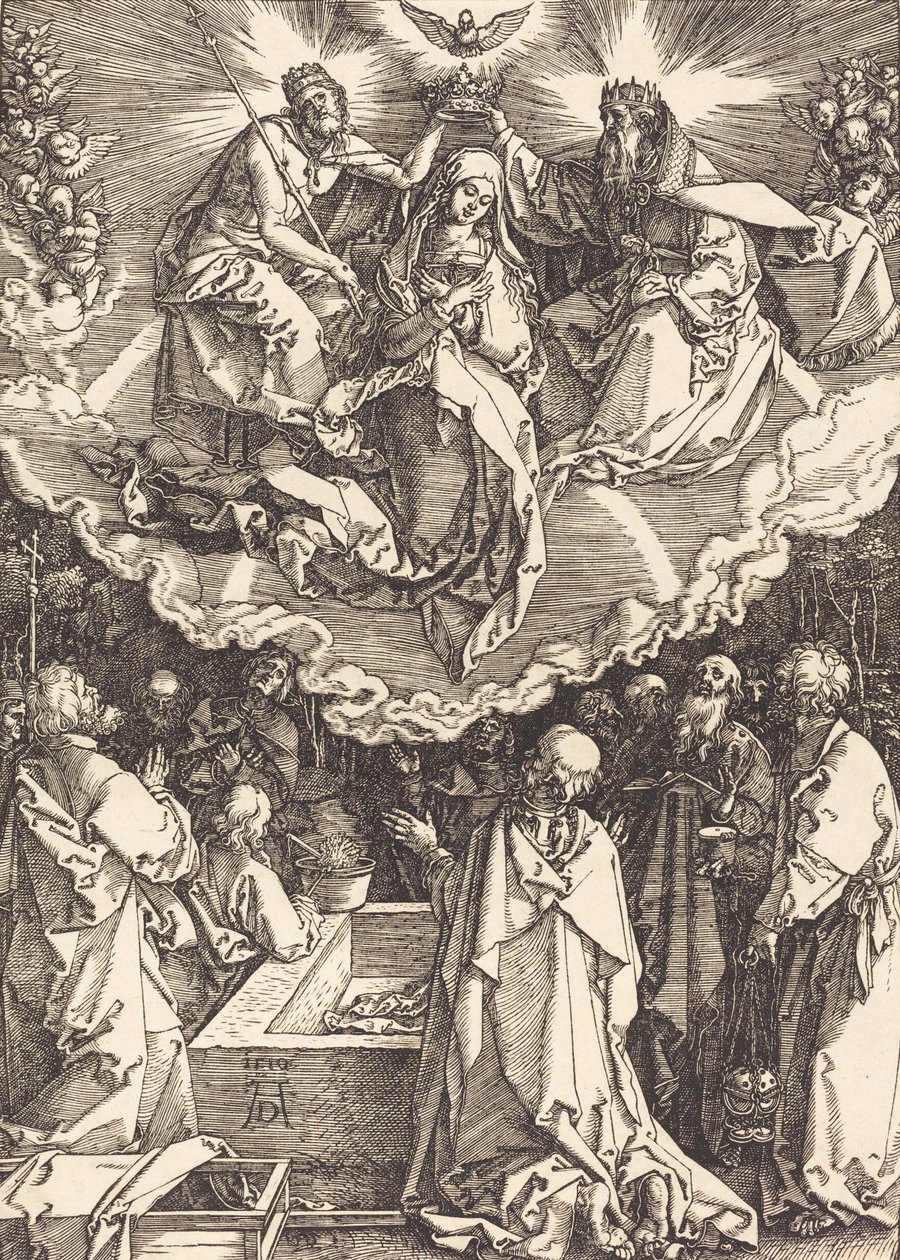 De Hemelvaart en Kroning van de Maagd, 1510 door Albrecht Dürer