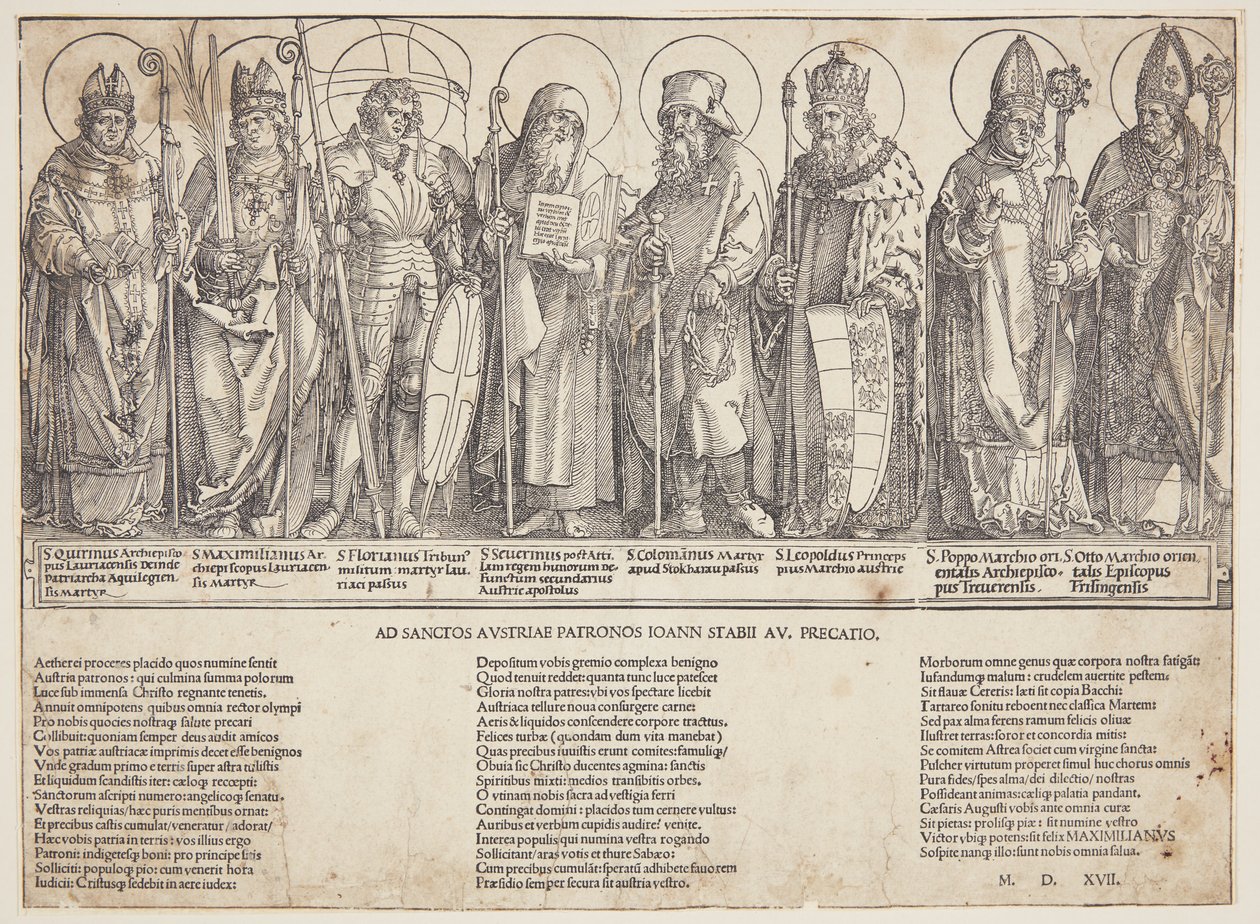 De Oostenrijkse heiligen door Albrecht Dürer