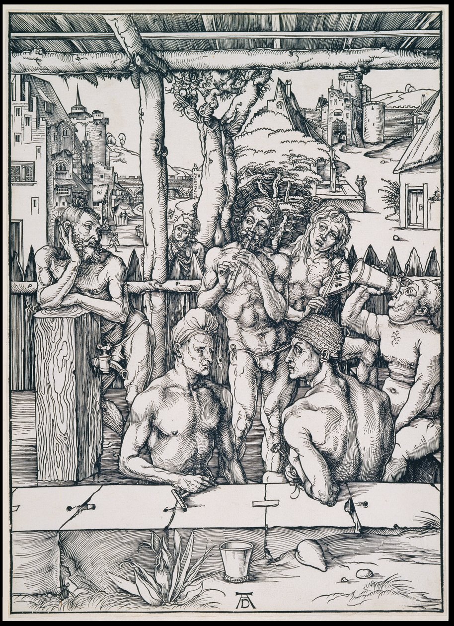 Het badhuis door Albrecht Dürer