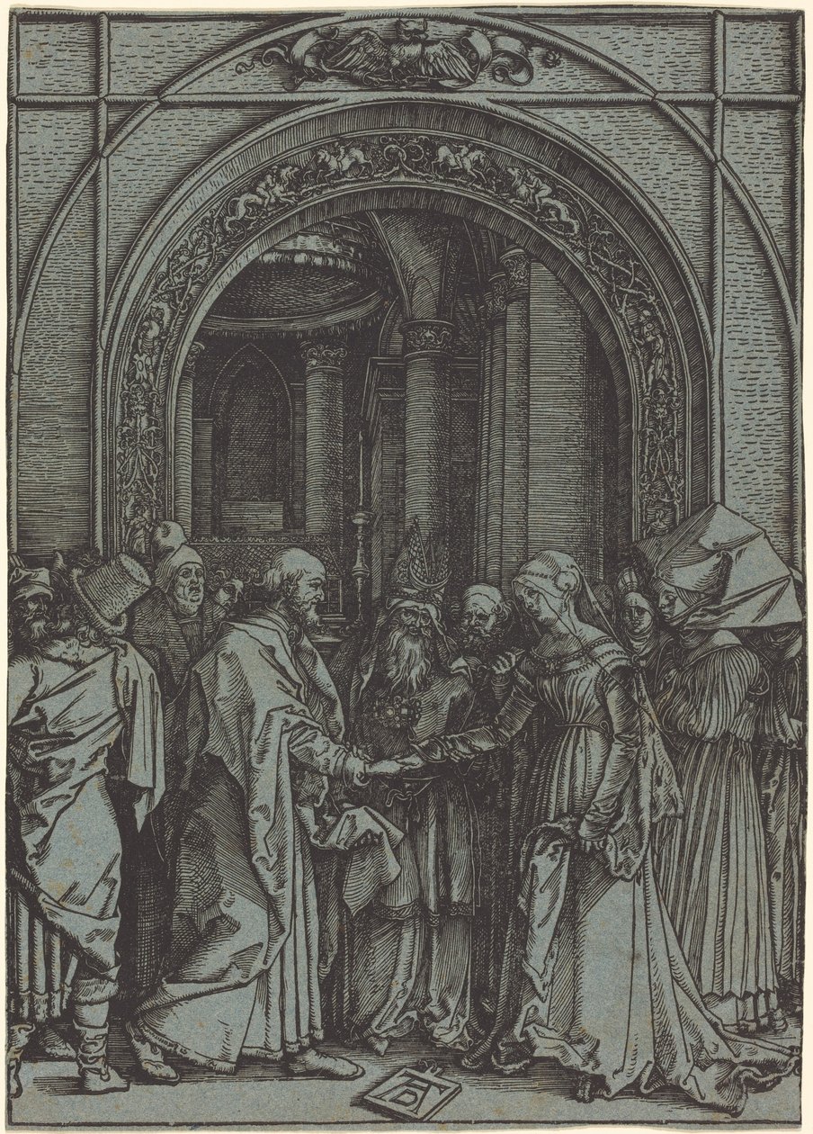 Het huwelijk van de Maagd door Albrecht Dürer