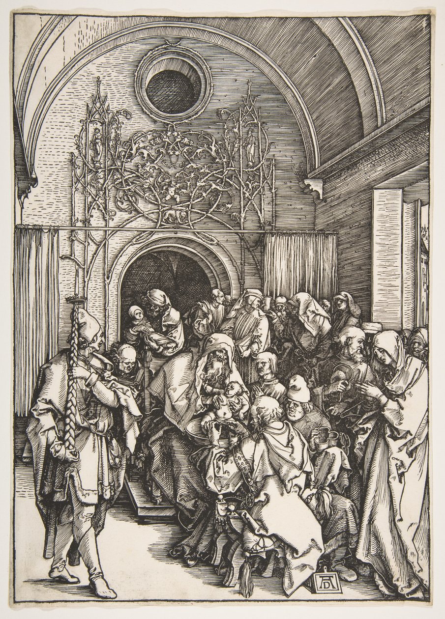 De besnijdenis, uit „Het leven van de Maagd” door Albrecht Dürer