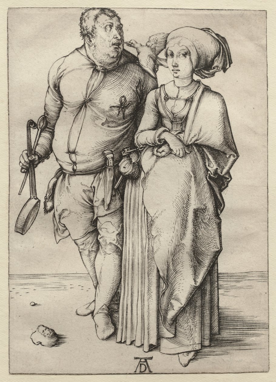 De kok en zijn vrouw door Albrecht Dürer