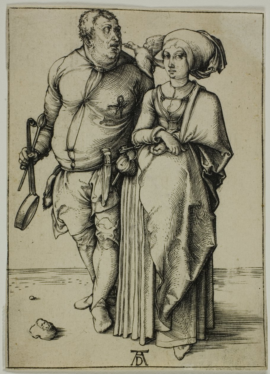 De kok en zijn vrouw door Albrecht Dürer