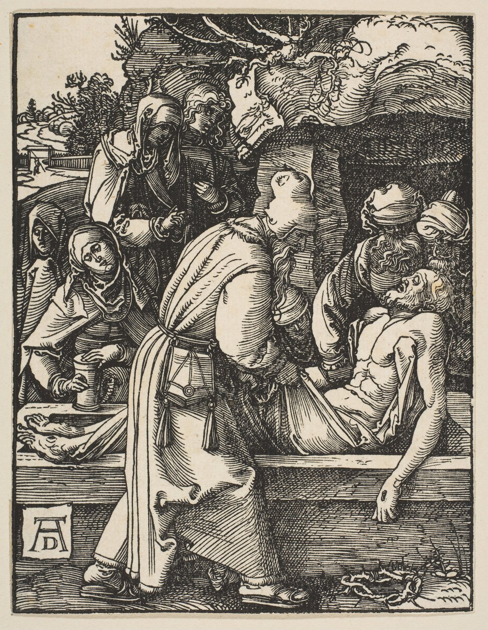 De kruisafneming, uit De Kleine Passie door Albrecht Dürer