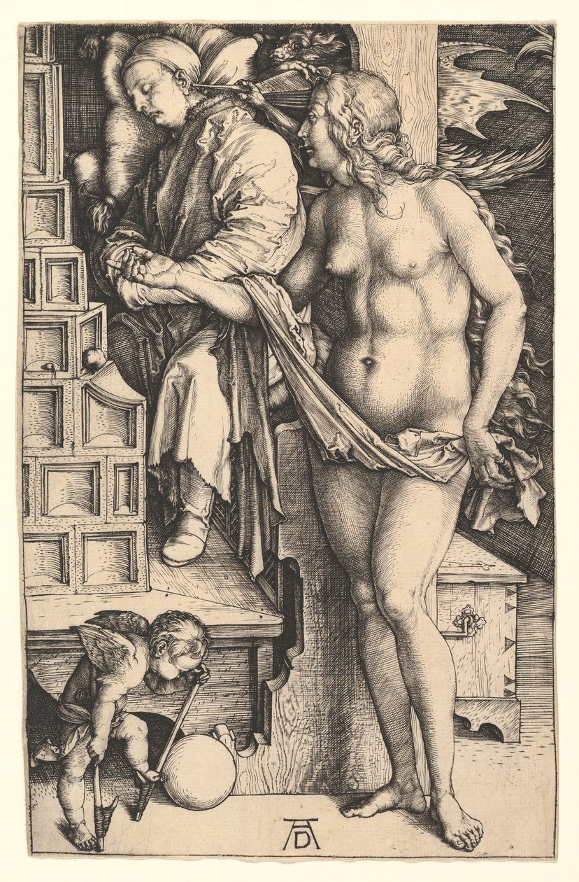 De droom van de dokter, ca. 1498 door Albrecht Dürer