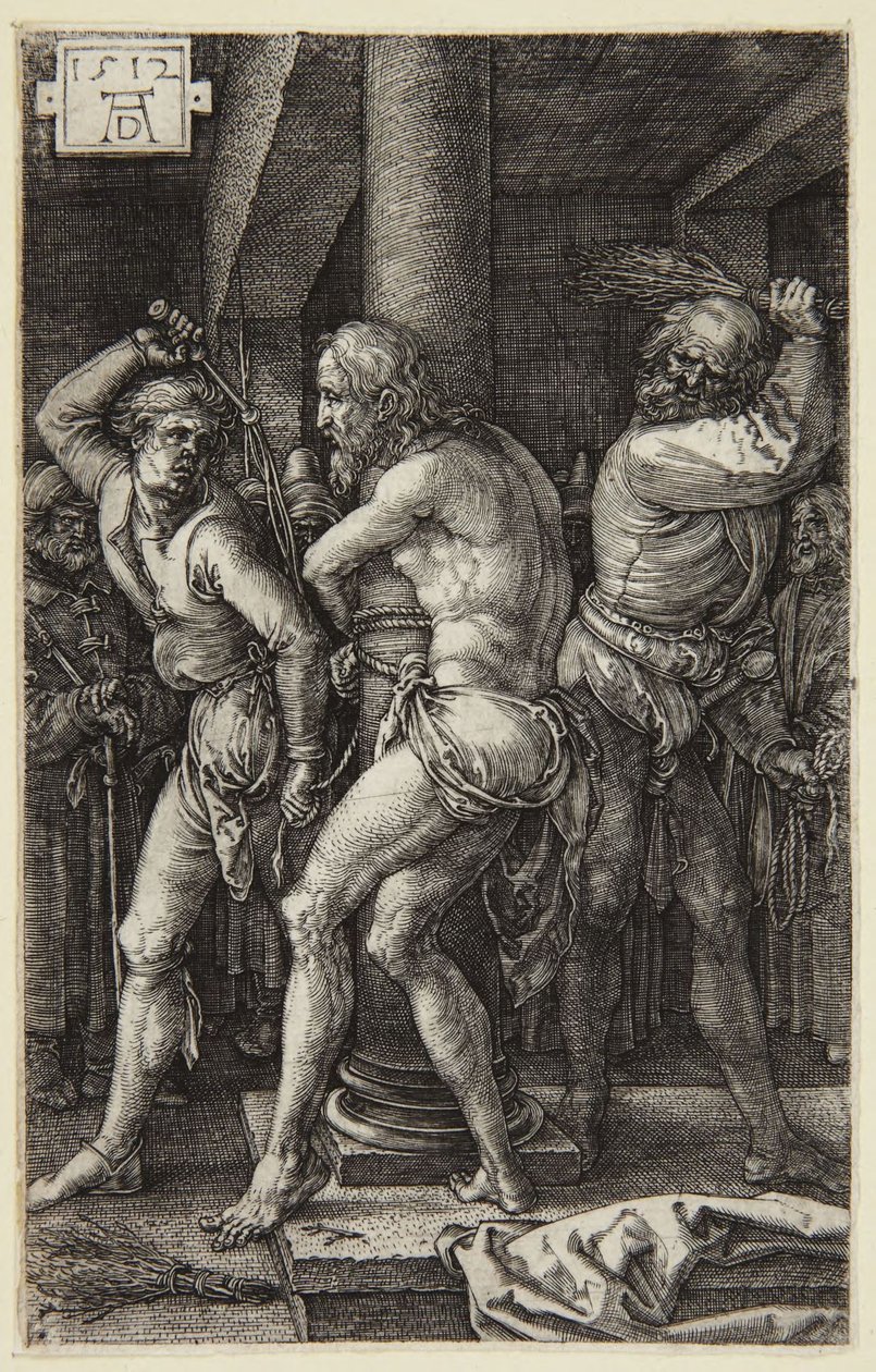 De geseling (serie De gegraveerde Passie) door Albrecht Dürer