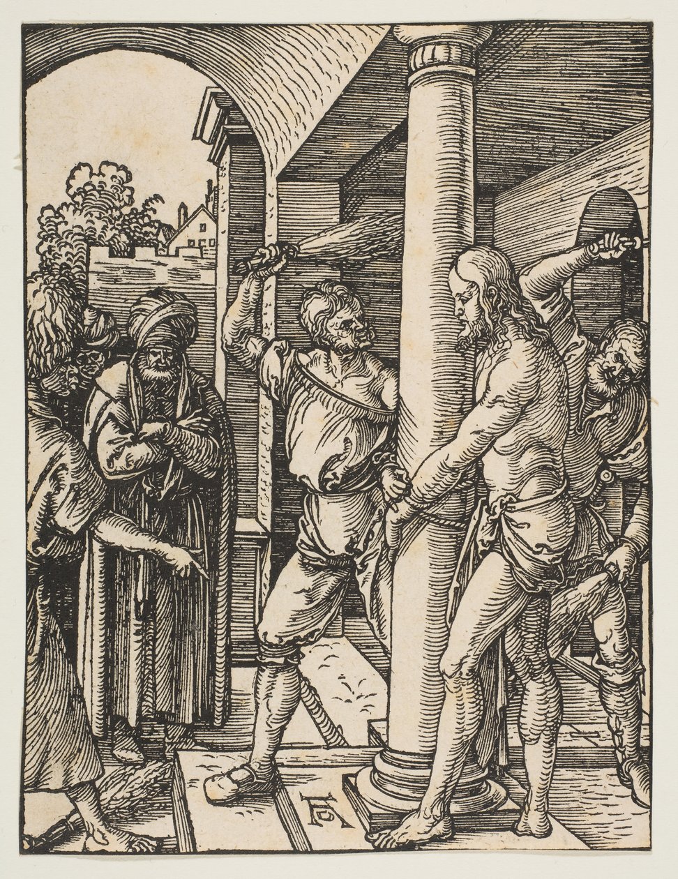 De Geseling, uit De Kleine Passie door Albrecht Dürer